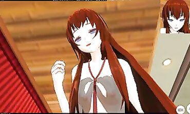 POV: Kurisu Makise Takes Control in 3D Hentai