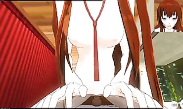 POV: Kurisu Makise Takes Control in 3D Hentai