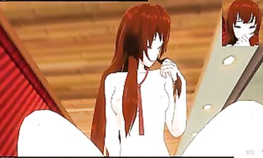 POV: Kurisu Makise Takes Control in 3D Hentai