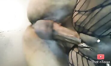 Tag Squad: Close-Up of Rod Deep Throating the Sweetheart Ex-Wifey