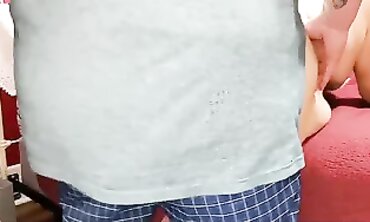Plump Ditzy Stepdaughter Gets Rough Anal Sex from Stepdad