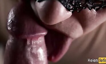 Mature MILF Sucks and Gargles Huge Cock in Slow Fetish Blowjob