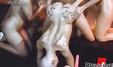 Jill Kelly and Dru Barrymore in a Lesbian Group Anal Session