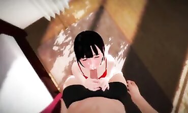Asian POV Blowjob Ends in a Hot Facial Cumshot
