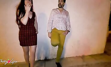 Redhead MILF Caught Banging a Stranger Outdoors