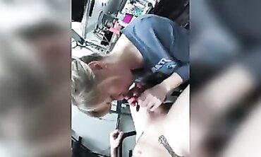 Mature Blonde Takes Deep Throat POV Blowjob