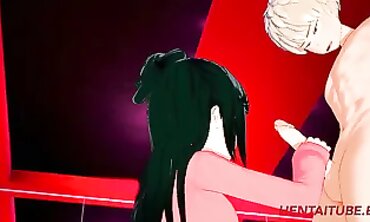 Inko Gives Bakugo a Handjob in Boku No Hero Animated