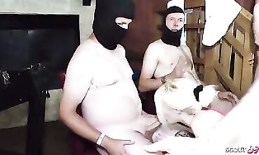 German MILF Bella And Sunny In A Rough Three-Way Creampie