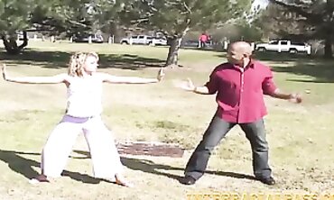 Blonde Yoga Girl Takes Massive Black Cock