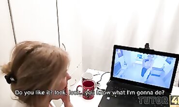 Cunning Blonde Tutor Seduces and Drills Her Expert Lecturer