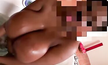 Natural Big Tits And Ass In The Bathroom