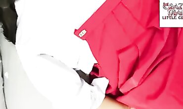 Meaty-N'Bodacious Chinese Teenager in Mischievous Nurse Roleplay Pummels her Bf