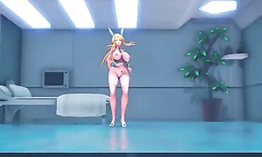 MMD Astoria Pendragon: Huge Tits Milf Masturbates and Squirts