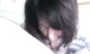 Oriental Granny Takes A Blowjob