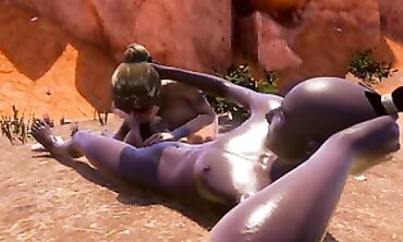 Blonde Wife Gets Interracial Creampie in Public