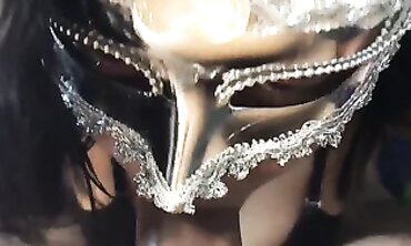 Brunette Housewife in Lingerie Takes Deep Throat Blowjob