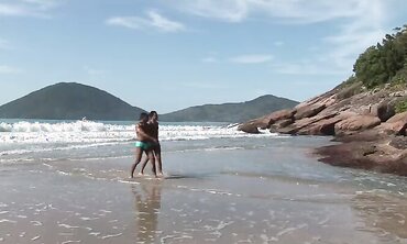 Wags and booties are tearing up on this Brazilain beach
