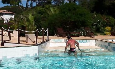 Lorena Towheaded Takes A Fuck-Stick In Her Backside Out In The Bright Sun