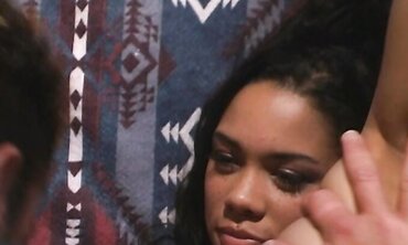 Courtney Devine Looks Back As Her Dude Finishes Off On Her Bum