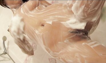 Bootylicious Chinese Sweetheart Takes A Yam-Sized Milky Hard-On Inwards Her Shaven Gash