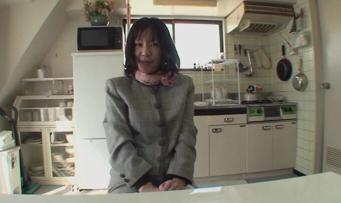 Mature Japanese black-haired with highly unshaved vag Makiko Nakane having joy with a man two