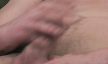 Guy with pierced nip and torso tat faps off and blows his fountain on his tummy.
