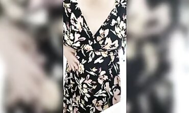Pregnant MILF Teases While Family Occupies Other Room