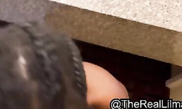 Ebony Skank Devours Lilmars BBC with Sloppy POV Fellatio
