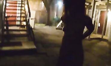 Shy Ebony Beauty Shows Off Foxy Ass Outdoors