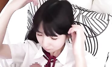 Miho Trims Her Hair While Taking A Blowjob