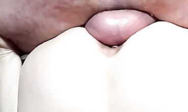 Amateur MILF Gets Creampie in Her Asshole