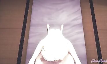 POV: Elsa Cosplay Gets Blown and Creampied
