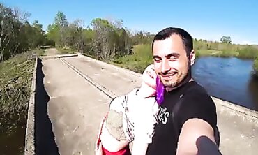 Tight Russian Amateur Fuck in the Woods