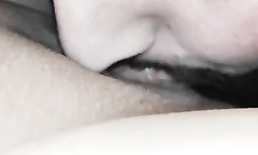 Brunette Milf Gets Tongued Until She Cums