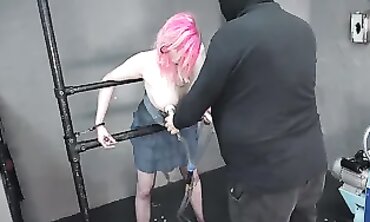 Pierced Babe Gets Rough Masturbation and Poking