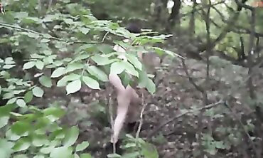 Mel Struts Naked Through the Woods