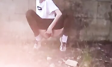 Irresistible Hairy Czech Femmes Squirt Outdoors