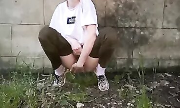 Irresistible Hairy Czech Femmes Squirt Outdoors