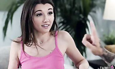 Smallish step stepdaughter Maya Woulfe rigid fuck-fest with angry stepparent