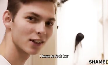 Sonny Sneaks a Steamy Bathroom Fuck with His Mom's Bombshell Friend