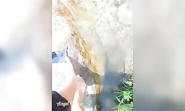 Solo Traveler Girl Crushes Smartphone with Foot and Throws it in Water