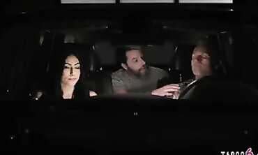 Judy Jolie Threesome with Two Older Men