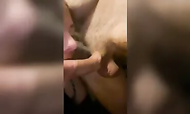 Blonde MILF Smoking & Bondage
