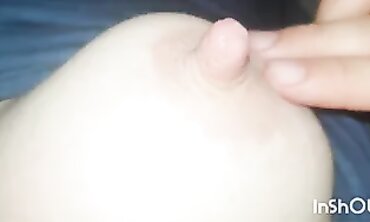 Blonde MILF Petra Squirt Tugs Breasts And Squeezes Nipples