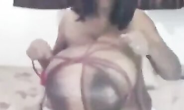 Kristina Milan's Huge Tied Boobs