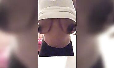 Irresistible Lonely MILF Plays With Her Boobs During Massage