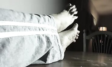 POV: Stroking The Puckered Soles Of A Beautiful Mature Goddess