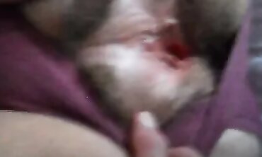 Pink POV: Hairy Wife Gets Cumshot on Lingerie