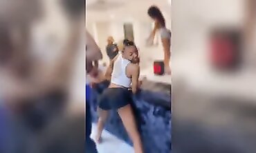 Joy Twerks and Gets Spanked at a Mansion Soiree