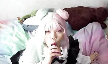 Cute Maid Furiyssh Gets a Hitachi